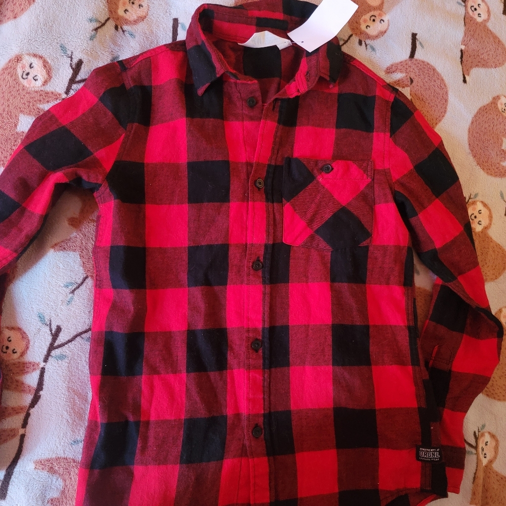 Boys h&m flannel shirt